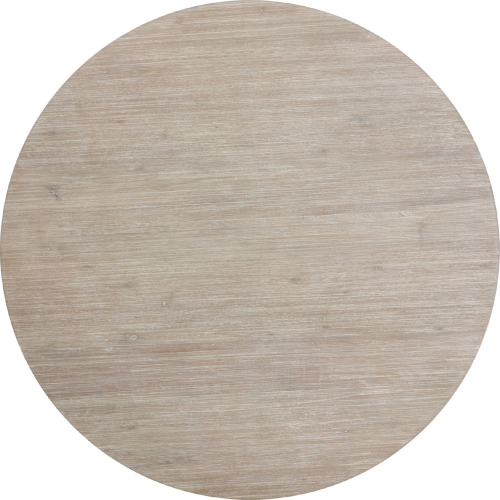 Cypher 55" Round Dining Table Top in Brushed Taupe Ceruse Finish Wood